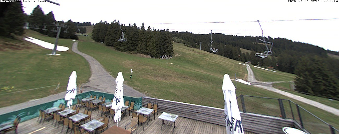 Archived image Webcam Middle station Hörnerbahn - Hexen-Stadl