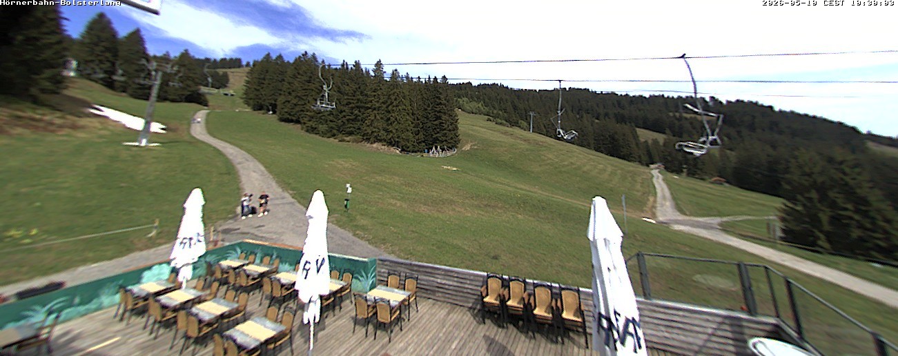 Archiv Foto Webcam Mittelstation Hörnerbahn - Hexen-Stadl