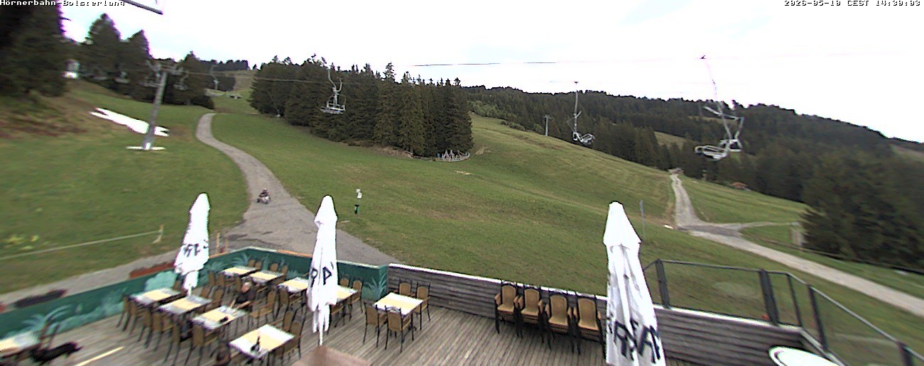 Archiv Foto Webcam Mittelstation Hörnerbahn - Hexen-Stadl