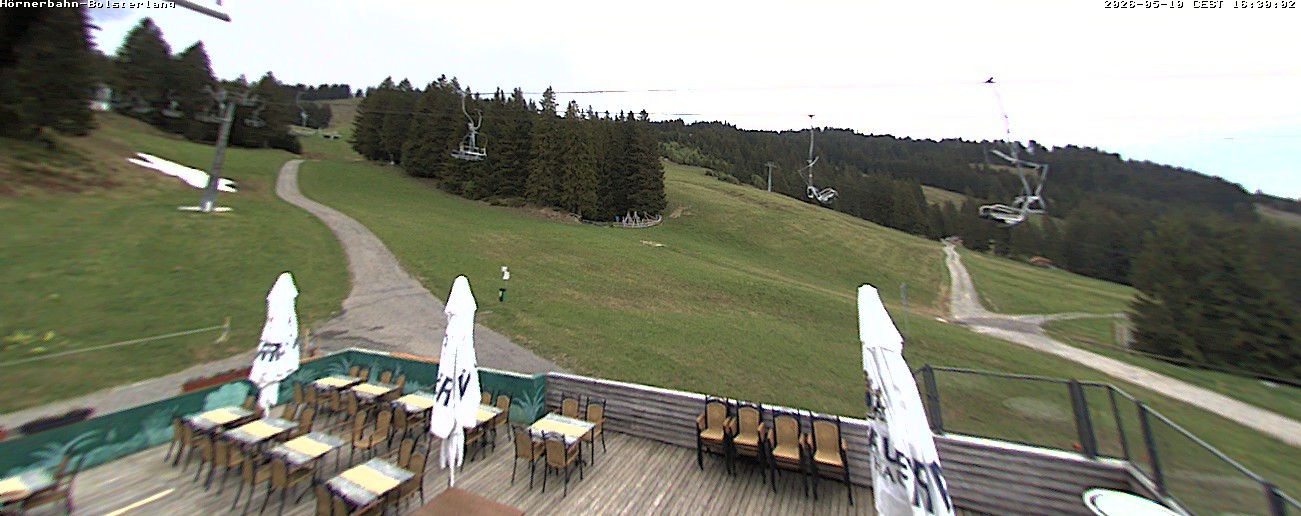 Archiv Foto Webcam Mittelstation Hörnerbahn - Hexen-Stadl