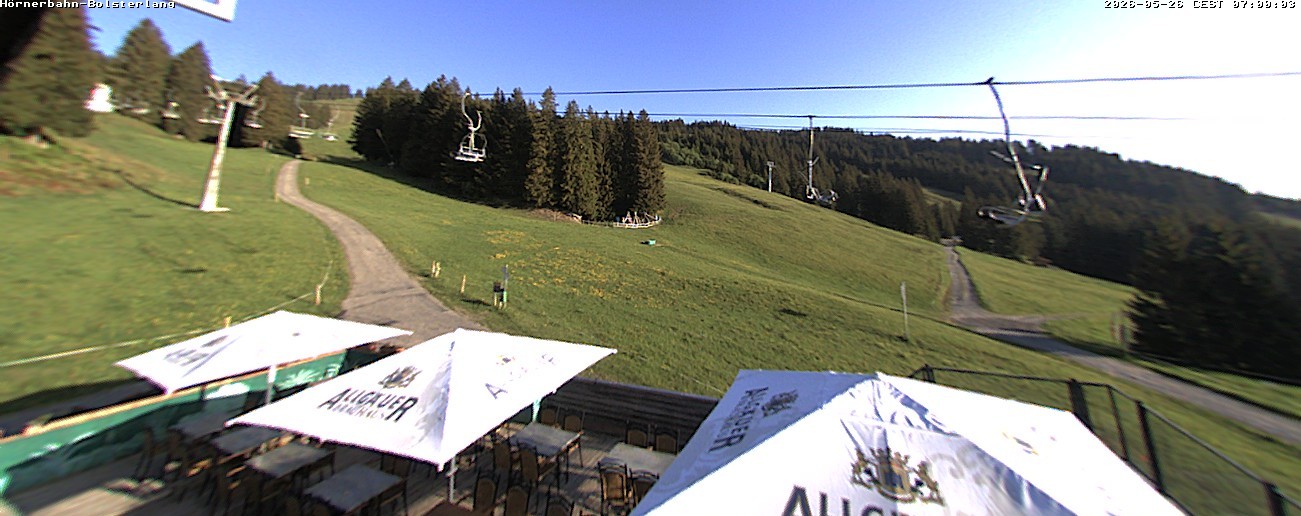 Archiv Foto Webcam Mittelstation Hörnerbahn - Hexen-Stadl