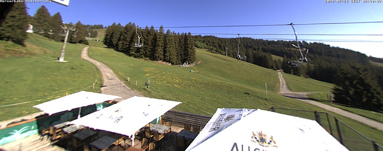 Archiv Foto Webcam Mittelstation Hörnerbahn - Hexen-Stadl