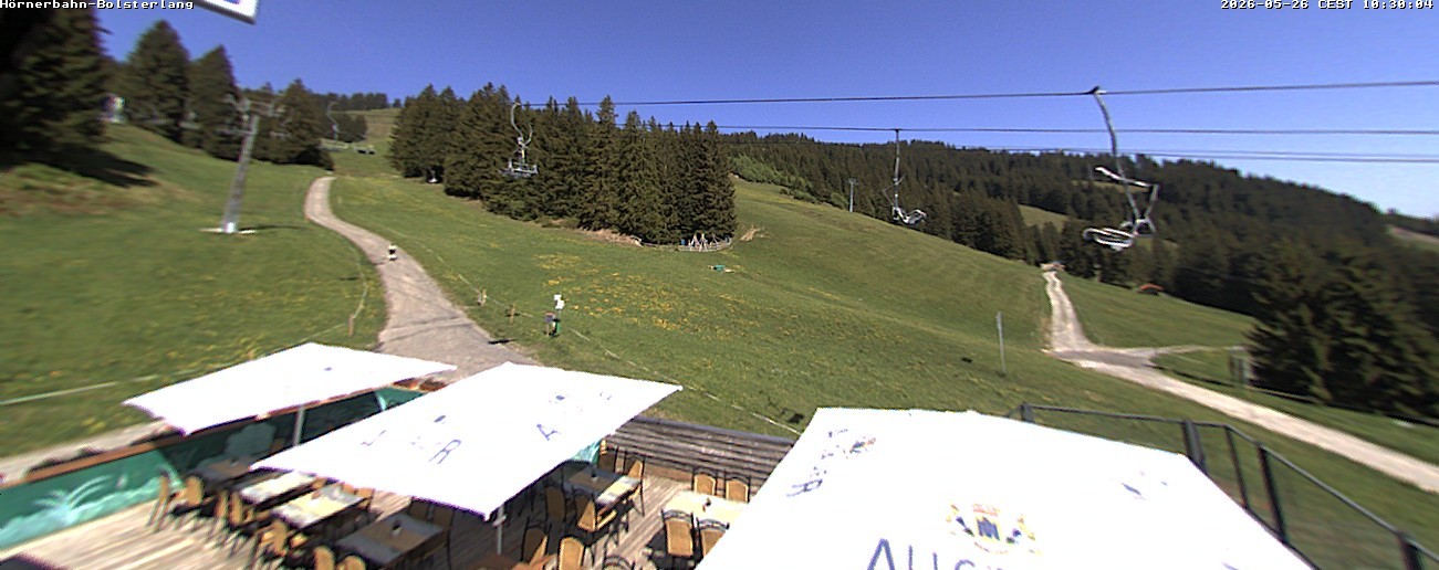 Archiv Foto Webcam Mittelstation Hörnerbahn - Hexen-Stadl