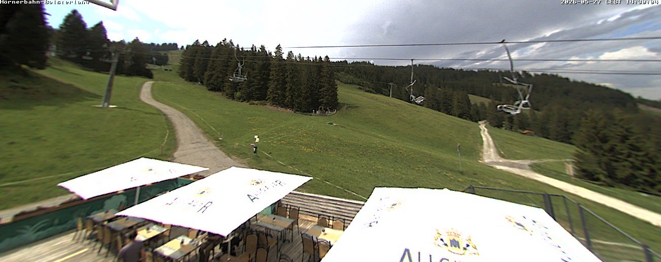 Archiv Foto Webcam Mittelstation Hörnerbahn - Hexen-Stadl