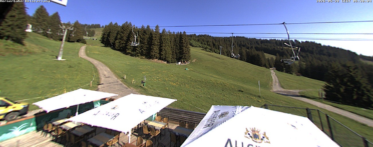 Archived image Webcam Middle station Hörnerbahn - Hexen-Stadl