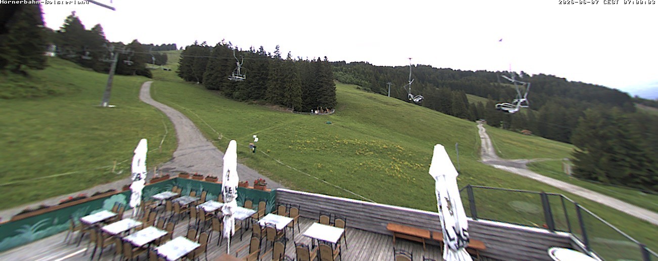 Archiv Foto Webcam Mittelstation Hörnerbahn - Hexen-Stadl