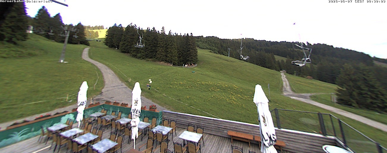 Archiv Foto Webcam Mittelstation Hörnerbahn - Hexen-Stadl