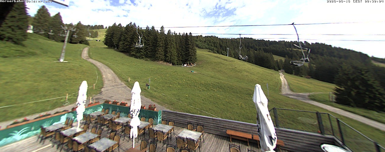 Archiv Foto Webcam Mittelstation Hörnerbahn - Hexen-Stadl