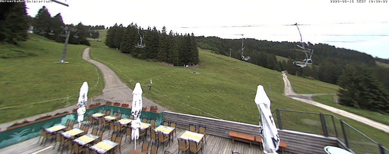 Archiv Foto Webcam Mittelstation Hörnerbahn - Hexen-Stadl