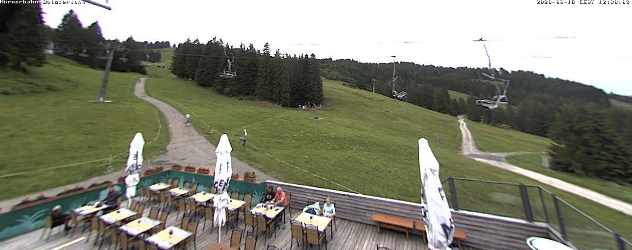 Archiv Foto Webcam Mittelstation Hörnerbahn - Hexen-Stadl