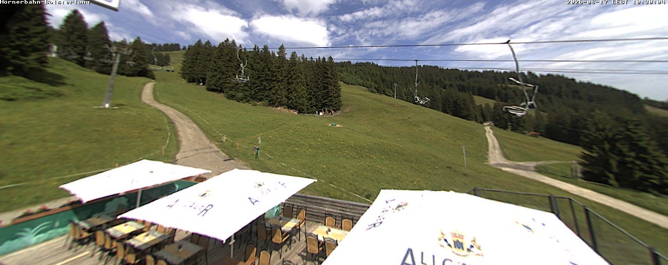Archiv Foto Webcam Mittelstation Hörnerbahn - Hexen-Stadl