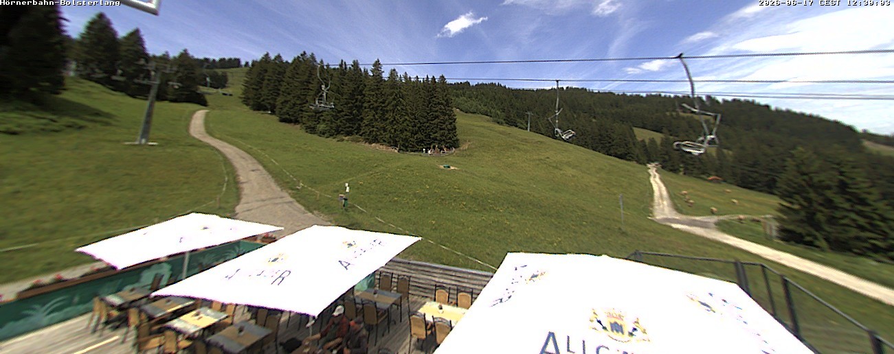 Archiv Foto Webcam Mittelstation Hörnerbahn - Hexen-Stadl