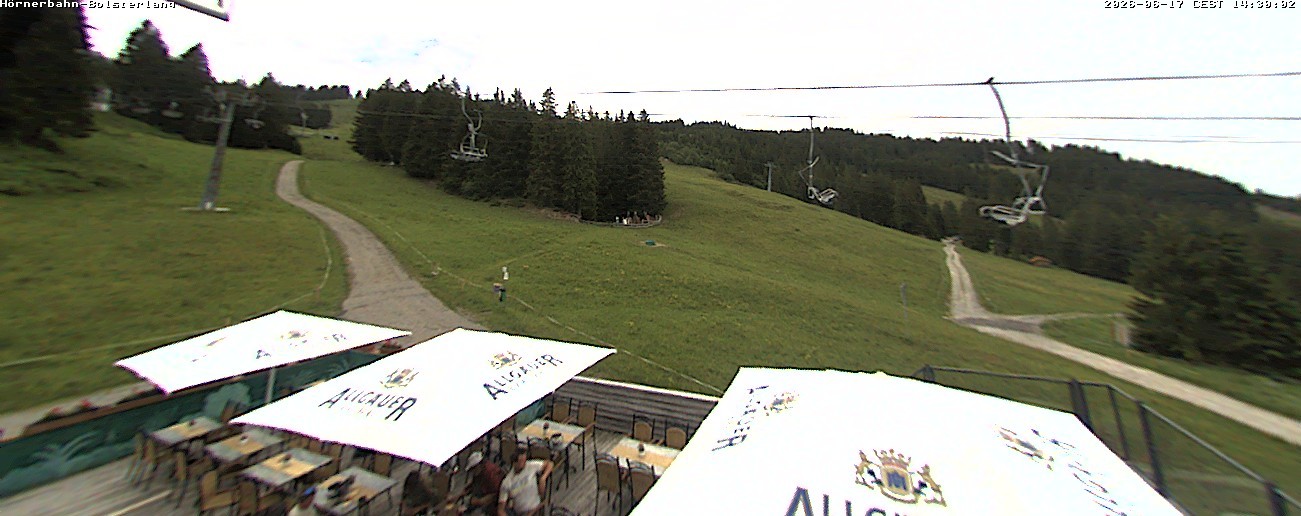 Archiv Foto Webcam Mittelstation Hörnerbahn - Hexen-Stadl