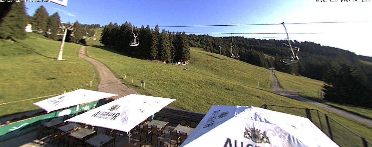 Archiv Foto Webcam Mittelstation Hörnerbahn - Hexen-Stadl