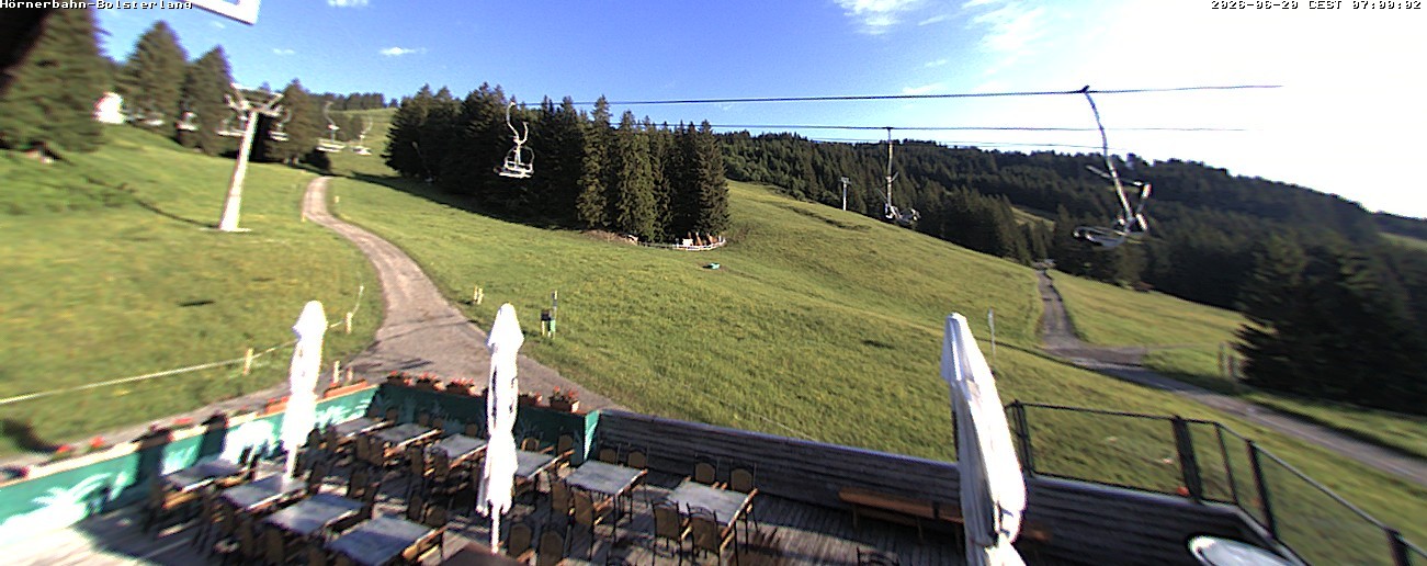 Archiv Foto Webcam Mittelstation Hörnerbahn - Hexen-Stadl