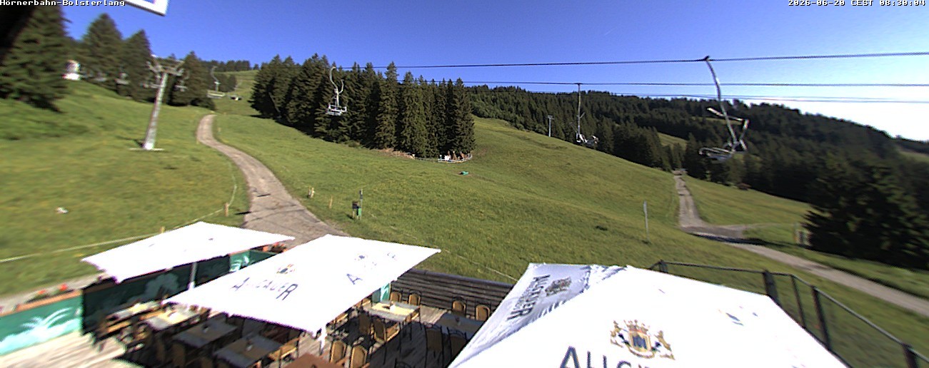 Archiv Foto Webcam Mittelstation Hörnerbahn - Hexen-Stadl