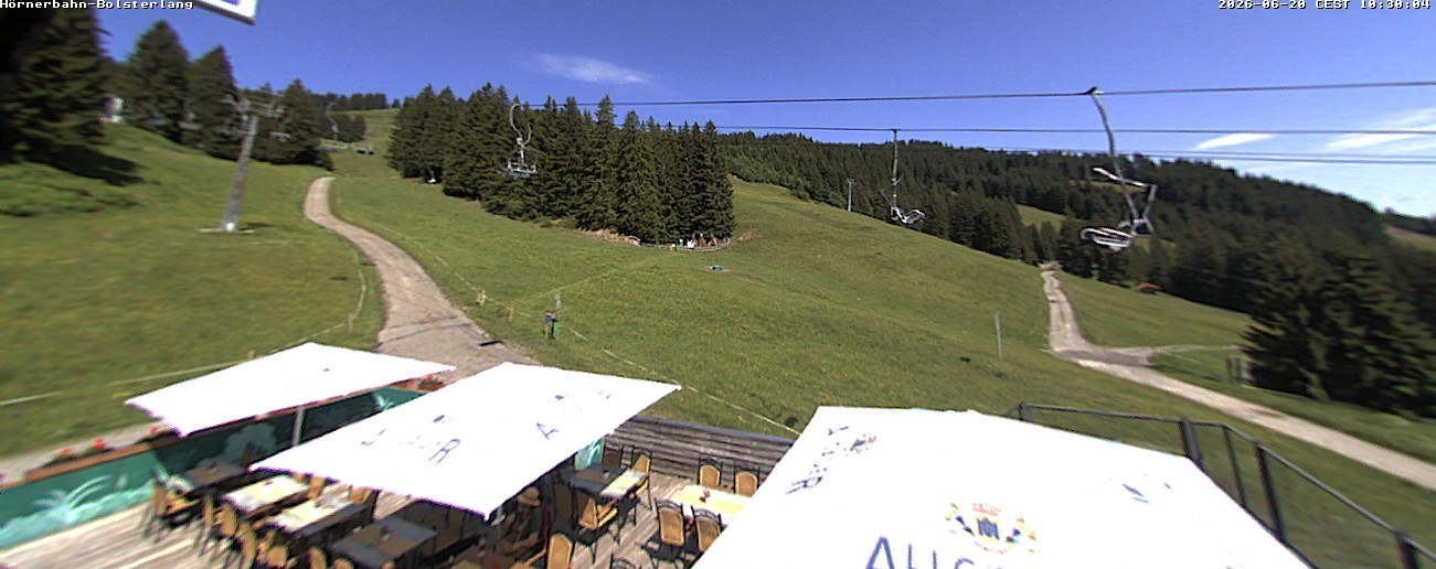 Archiv Foto Webcam Mittelstation Hörnerbahn - Hexen-Stadl