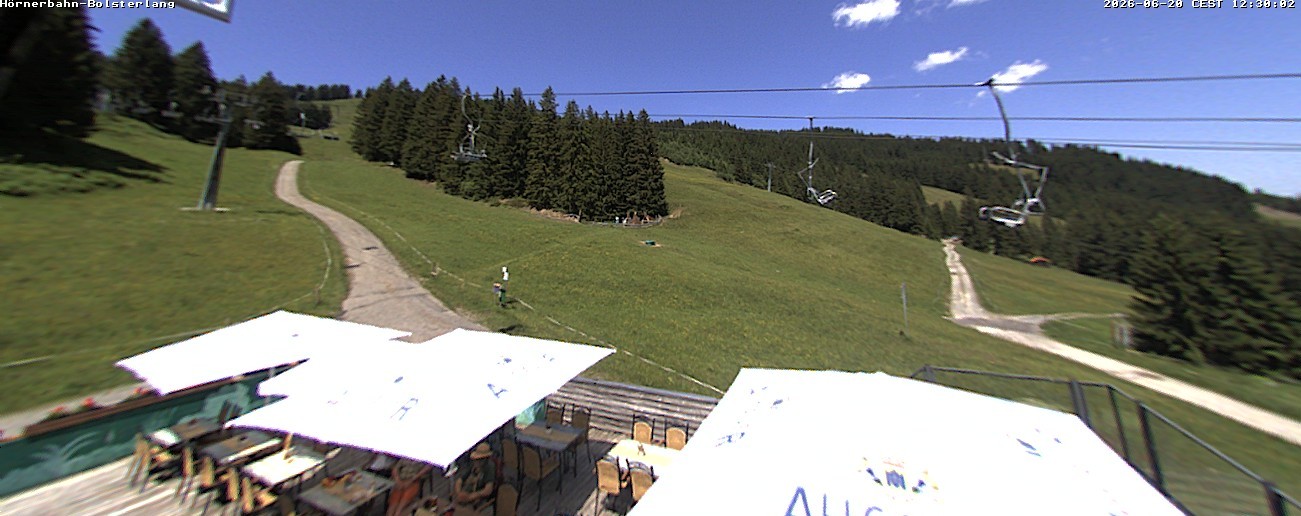 Archiv Foto Webcam Mittelstation Hörnerbahn - Hexen-Stadl