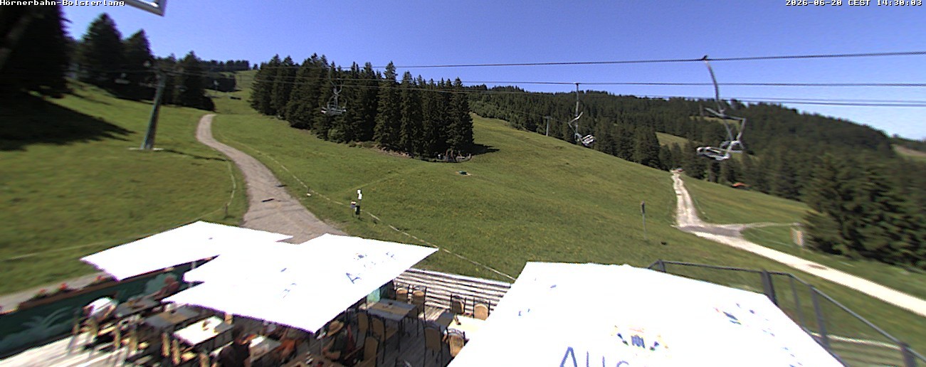 Archiv Foto Webcam Mittelstation Hörnerbahn - Hexen-Stadl