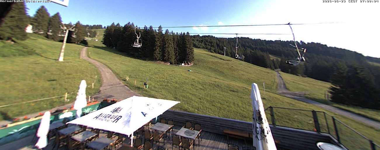 Archiv Foto Webcam Mittelstation Hörnerbahn - Hexen-Stadl