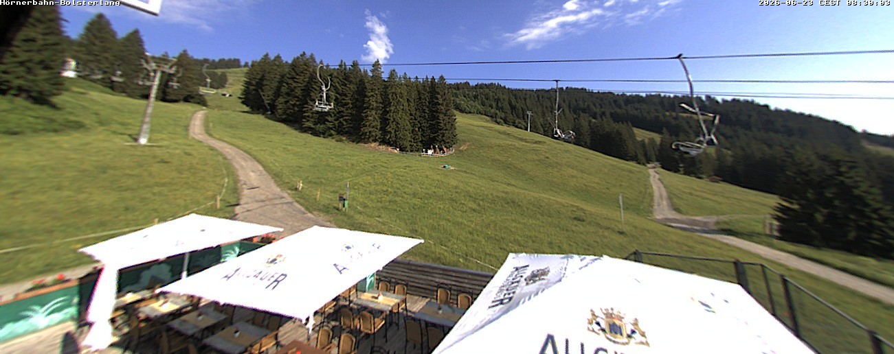 Archiv Foto Webcam Mittelstation Hörnerbahn - Hexen-Stadl