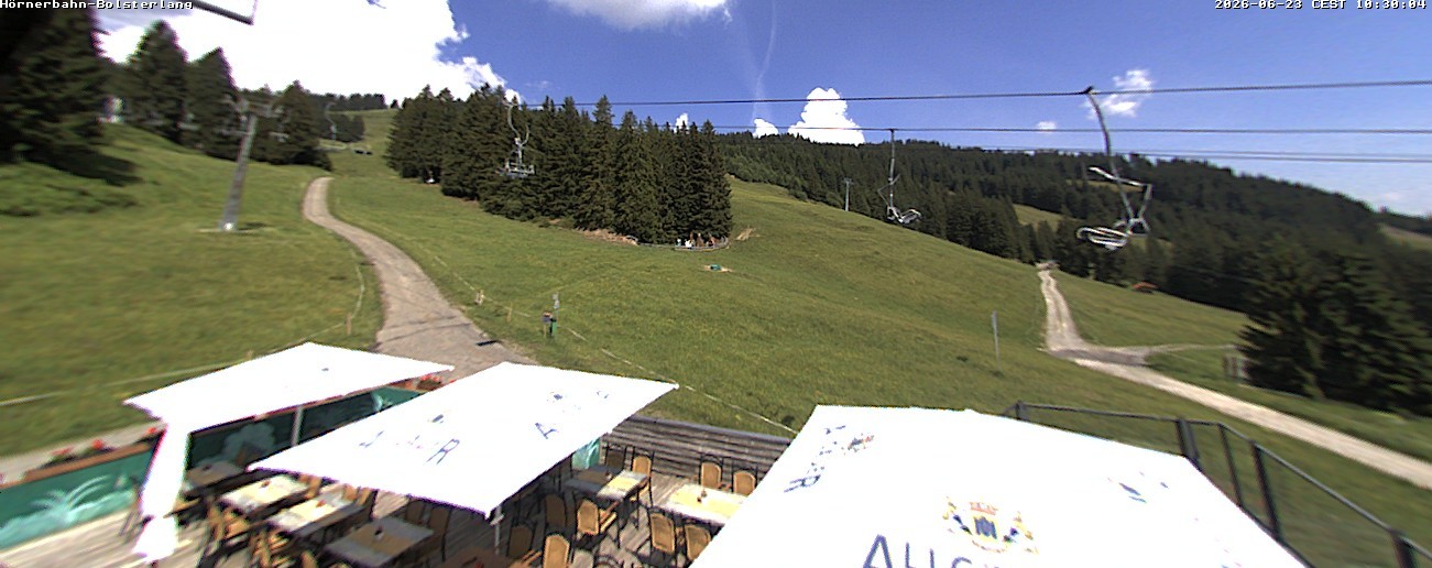 Archiv Foto Webcam Mittelstation Hörnerbahn - Hexen-Stadl