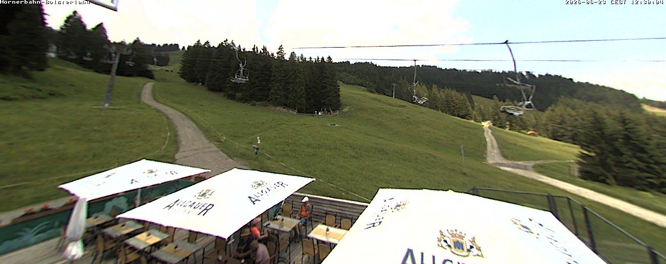 Archiv Foto Webcam Mittelstation Hörnerbahn - Hexen-Stadl
