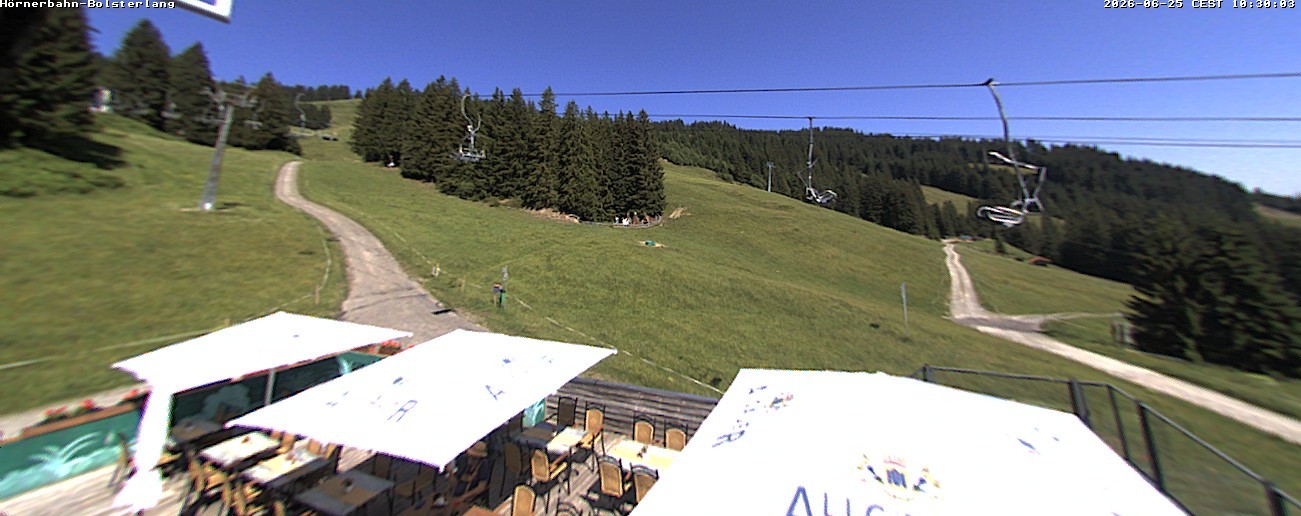 Archiv Foto Webcam Mittelstation Hörnerbahn - Hexen-Stadl