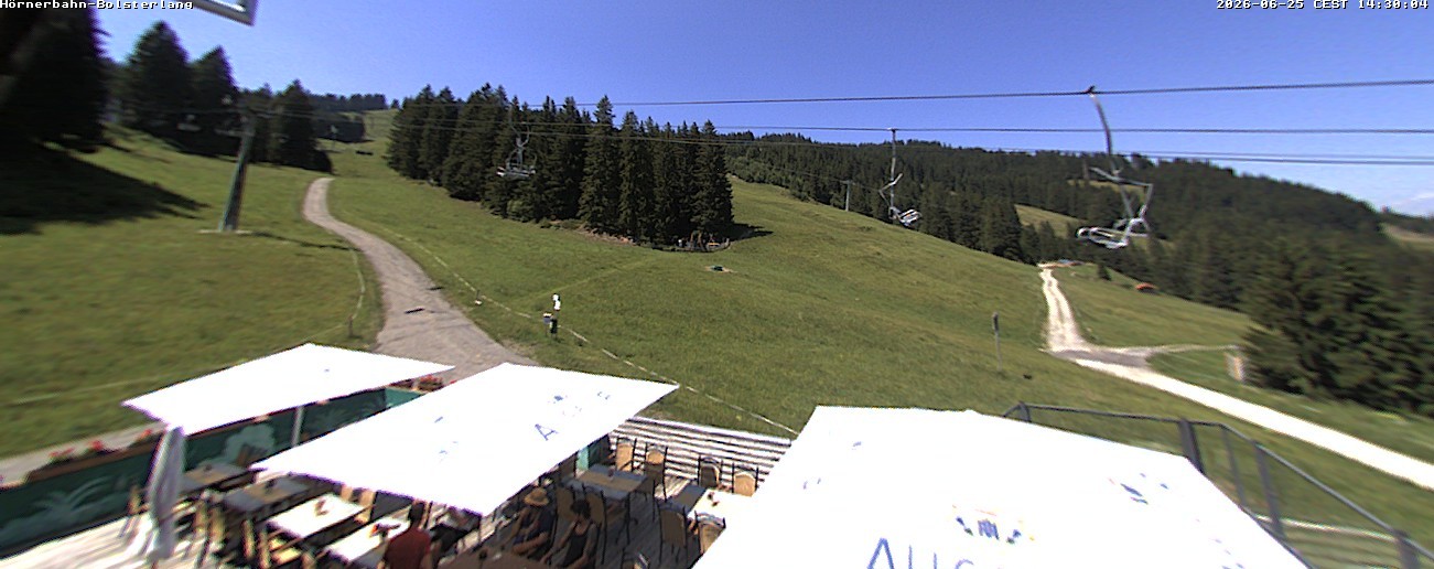 Archiv Foto Webcam Mittelstation Hörnerbahn - Hexen-Stadl