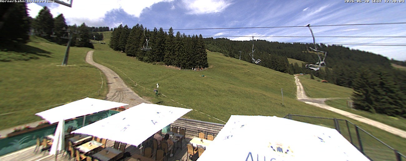 Archiv Foto Webcam Mittelstation Hörnerbahn - Hexen-Stadl