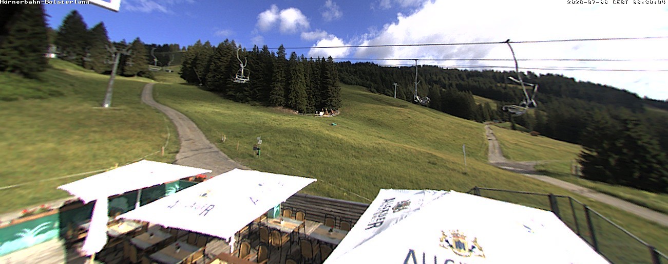 Archiv Foto Webcam Mittelstation Hörnerbahn - Hexen-Stadl