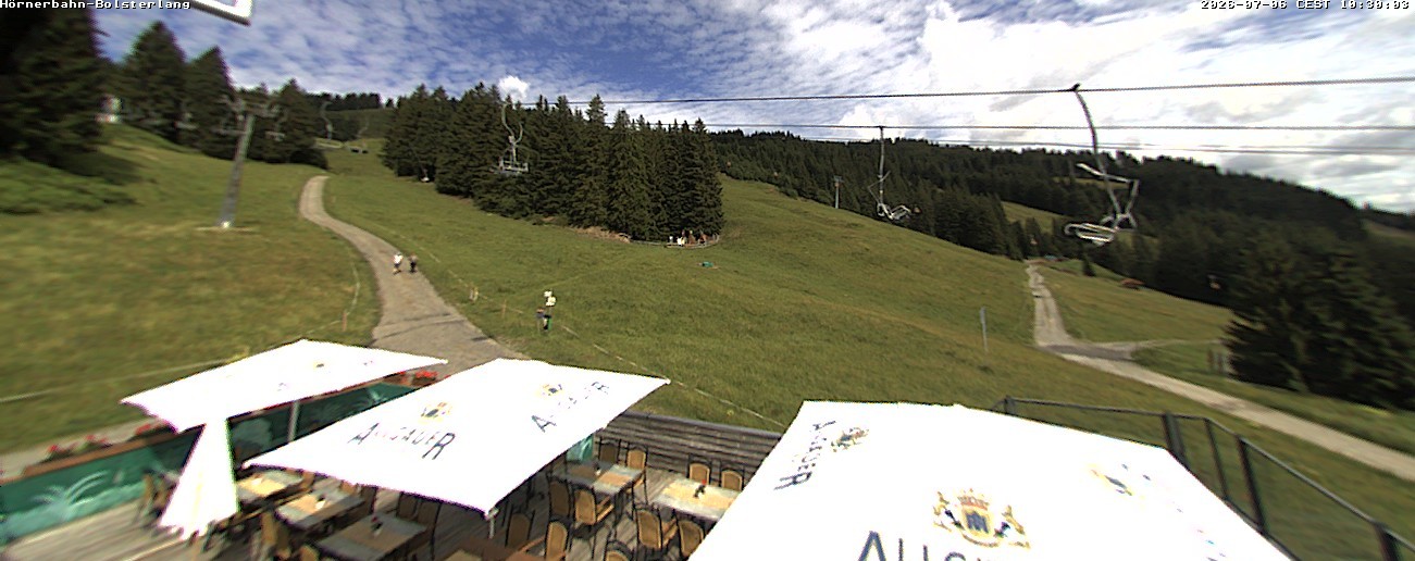 Archiv Foto Webcam Mittelstation Hörnerbahn - Hexen-Stadl