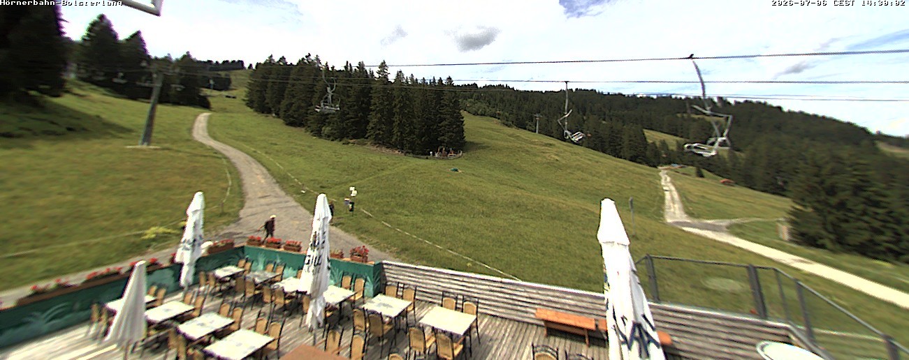 Archiv Foto Webcam Mittelstation Hörnerbahn - Hexen-Stadl