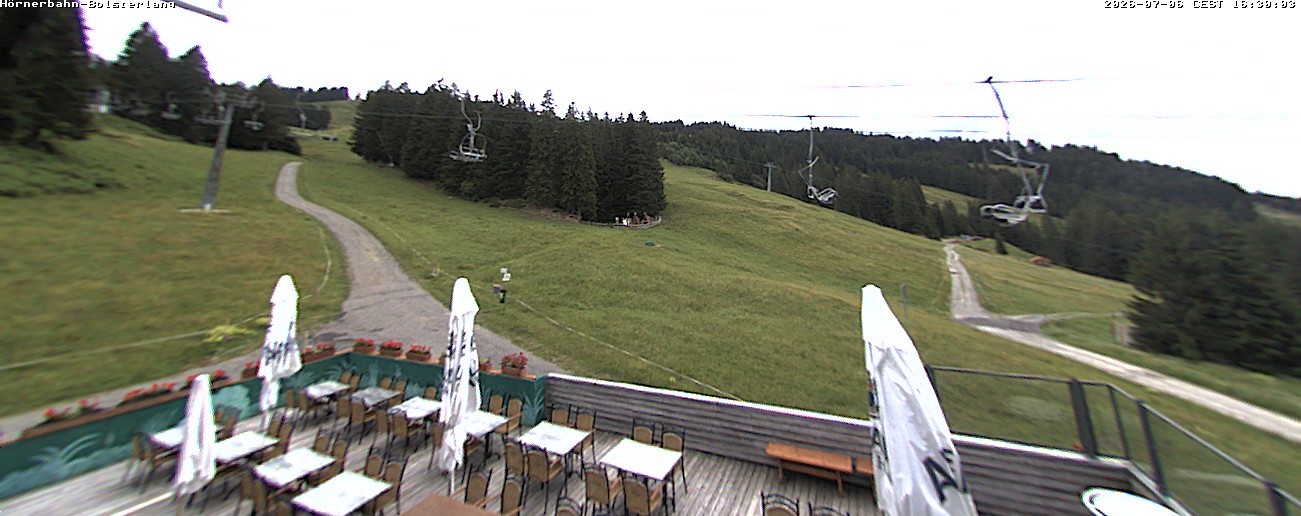 Archiv Foto Webcam Mittelstation Hörnerbahn - Hexen-Stadl