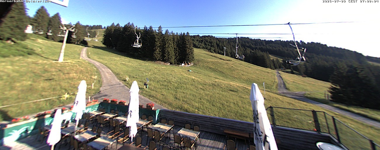 Archiv Foto Webcam Mittelstation Hörnerbahn - Hexen-Stadl