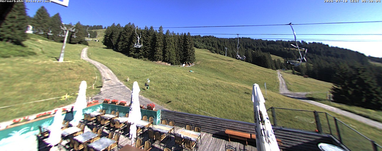 Archiv Foto Webcam Mittelstation Hörnerbahn - Hexen-Stadl