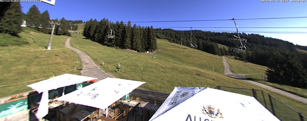 Archiv Foto Webcam Mittelstation Hörnerbahn - Hexen-Stadl