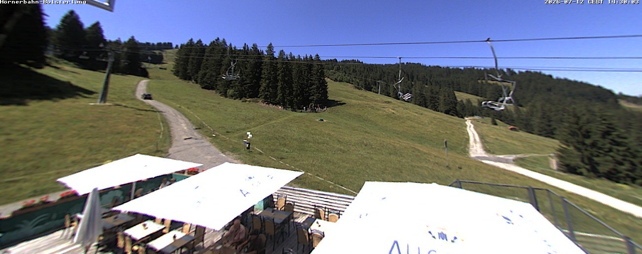 Archiv Foto Webcam Mittelstation Hörnerbahn - Hexen-Stadl