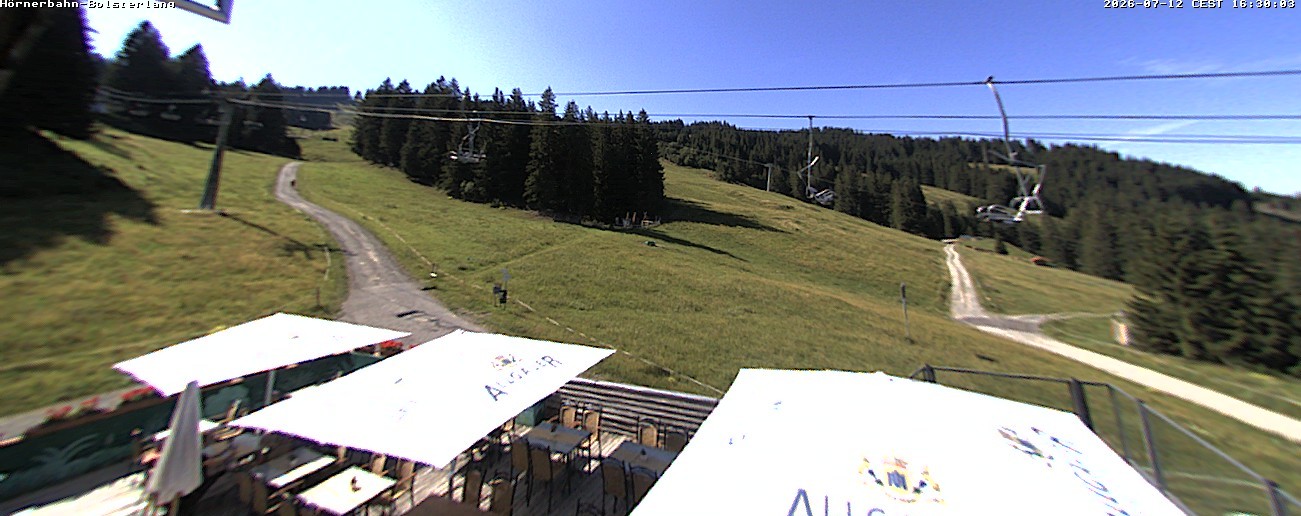 Archiv Foto Webcam Mittelstation Hörnerbahn - Hexen-Stadl