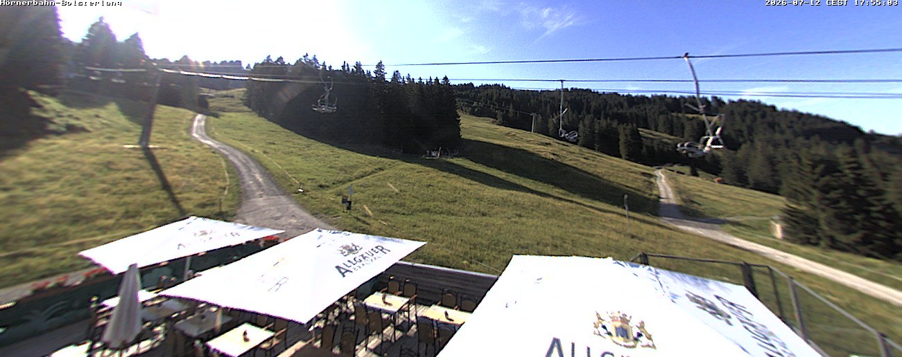 Archived image Webcam Middle station Hörnerbahn - Hexen-Stadl