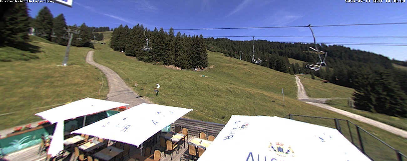 Archiv Foto Webcam Mittelstation Hörnerbahn - Hexen-Stadl