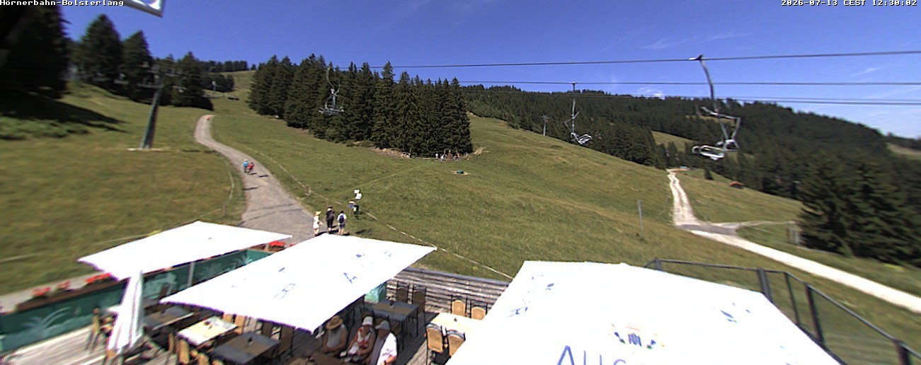 Archiv Foto Webcam Mittelstation Hörnerbahn - Hexen-Stadl