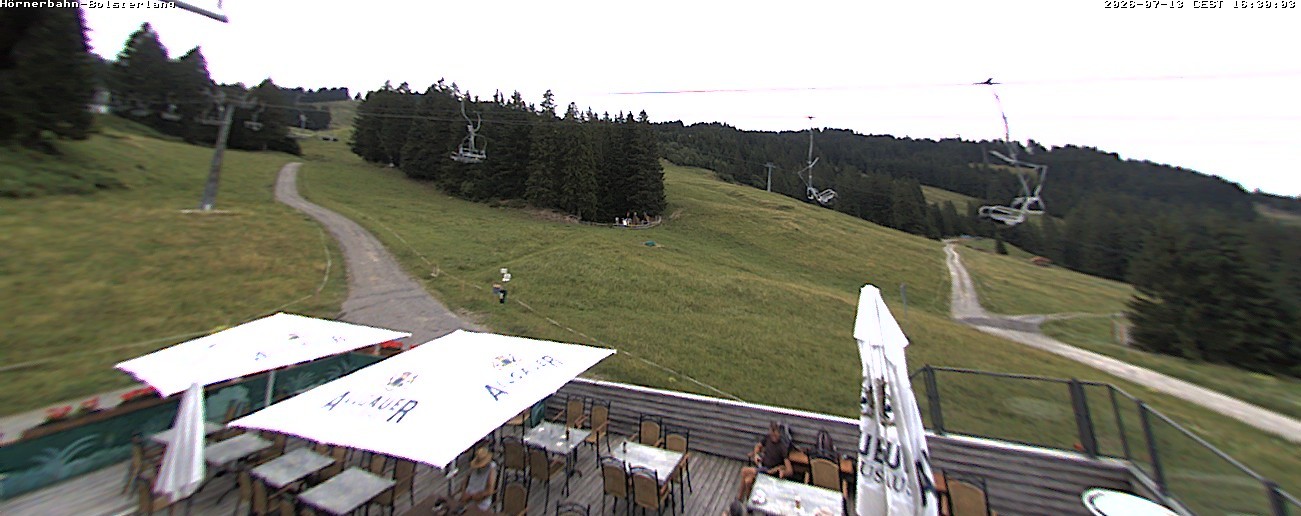 Archiv Foto Webcam Mittelstation Hörnerbahn - Hexen-Stadl