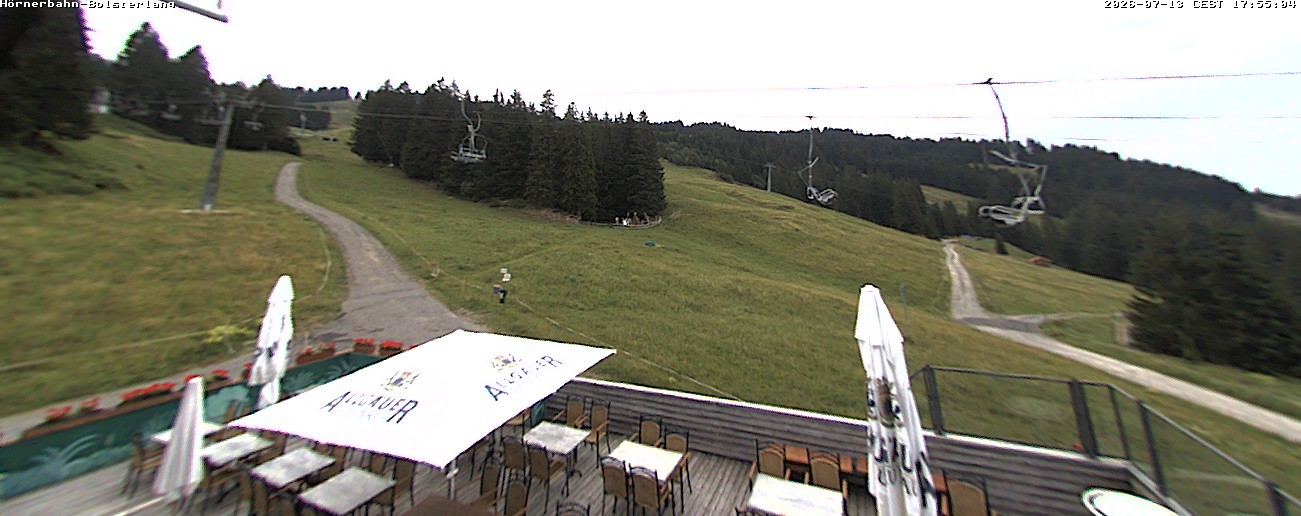 Archiv Foto Webcam Mittelstation Hörnerbahn - Hexen-Stadl