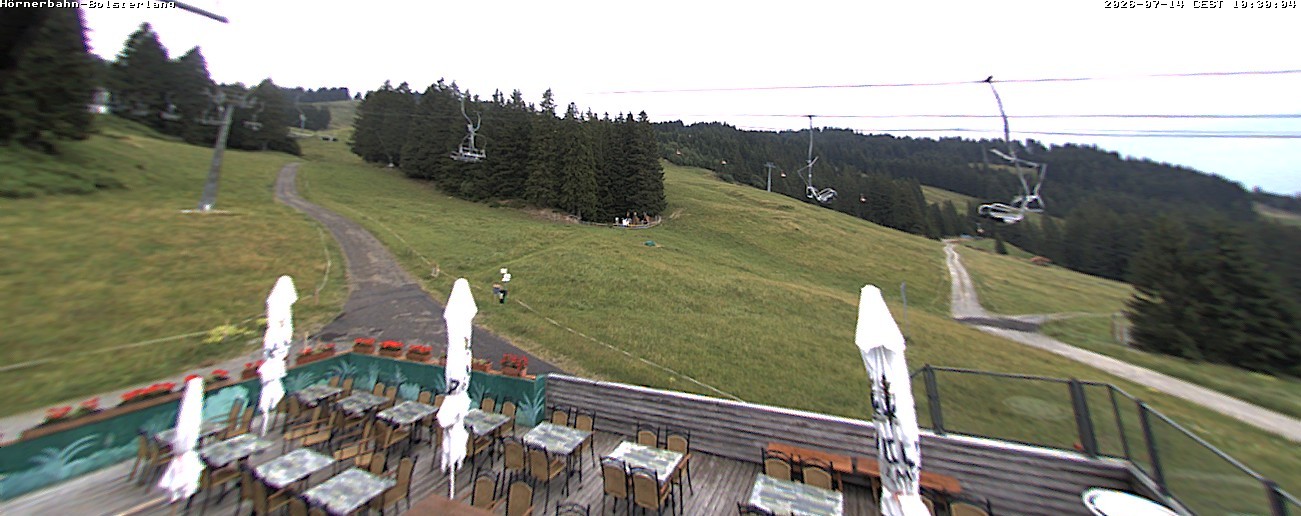 Archiv Foto Webcam Mittelstation Hörnerbahn - Hexen-Stadl