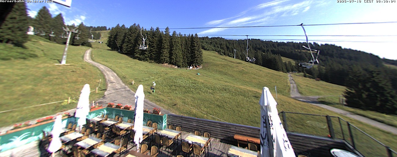 Archiv Foto Webcam Mittelstation Hörnerbahn - Hexen-Stadl