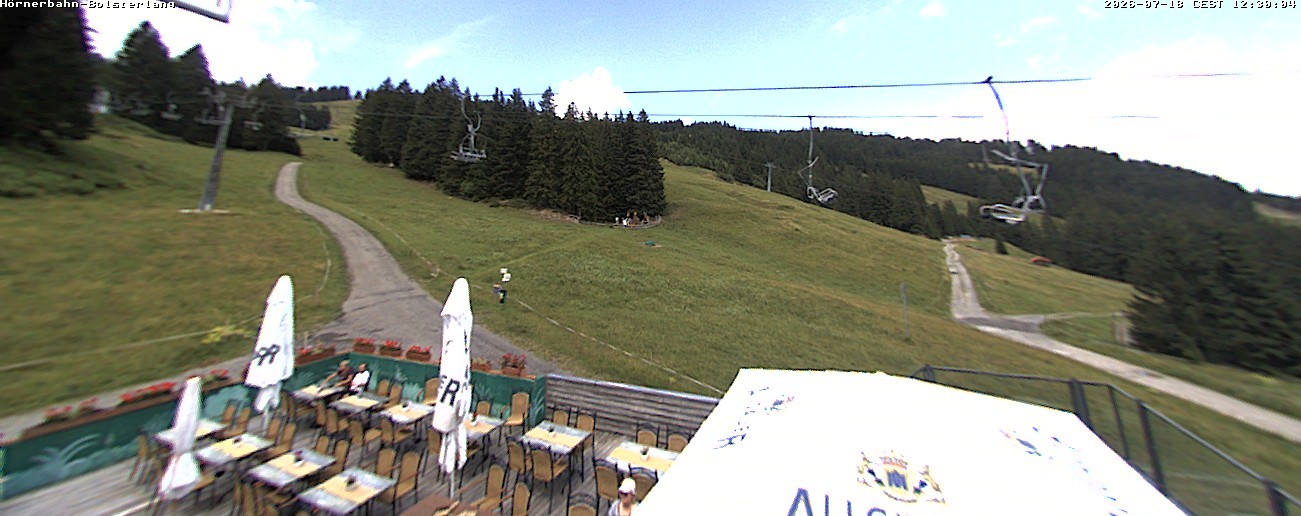 Archiv Foto Webcam Mittelstation Hörnerbahn - Hexen-Stadl