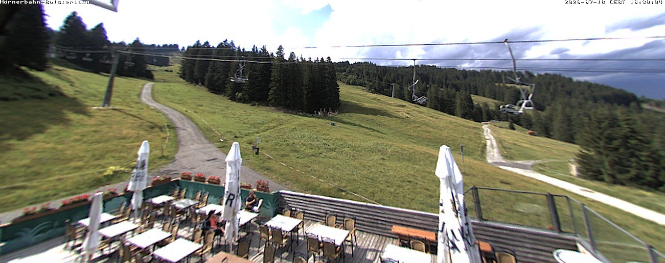 Archiv Foto Webcam Mittelstation Hörnerbahn - Hexen-Stadl