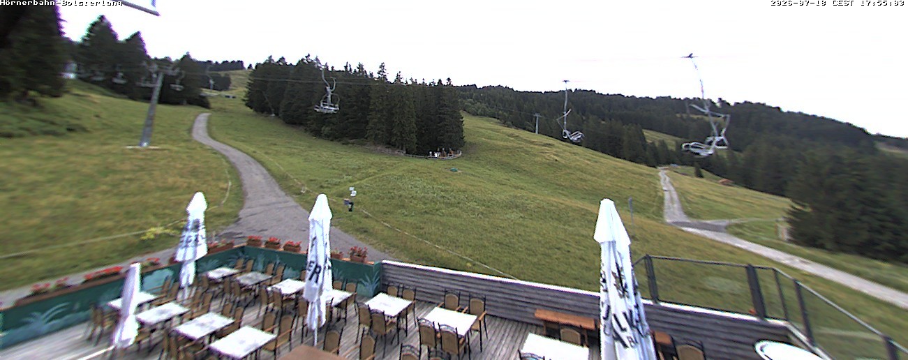 Archiv Foto Webcam Mittelstation Hörnerbahn - Hexen-Stadl