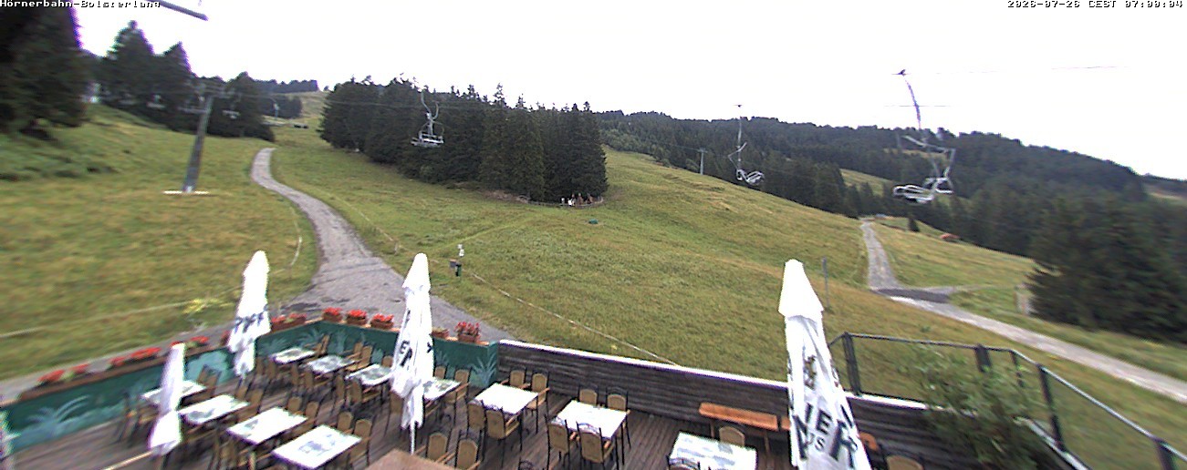 Archiv Foto Webcam Mittelstation Hörnerbahn - Hexen-Stadl